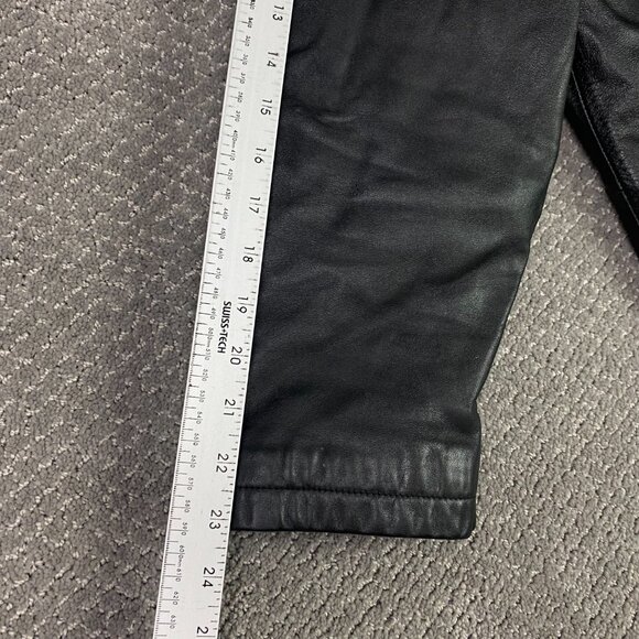 Vintage Wilsons M Julilan Leather Jacket Men's Small Black Full Zip Up Liner - Picture 15 of 15